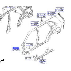 صاجة قائم خارجي يسار