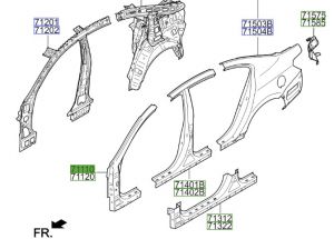 صاجة قائم خارجي يسار
