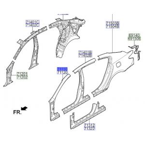 صاجة قائم خارجي يسار