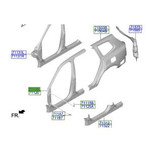 صاجة قائم خارجي يسار