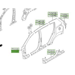 صاجة قائم خارجي يمين