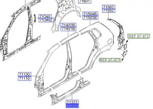 صاجة مسطرة جانبية خارجية يسار