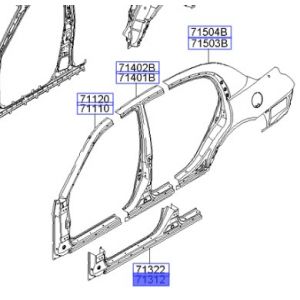 صاجة مسطرة جانبية خارجية يسار