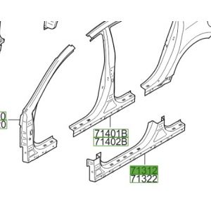 صاجة مسطرة جانبية خارجية يسار