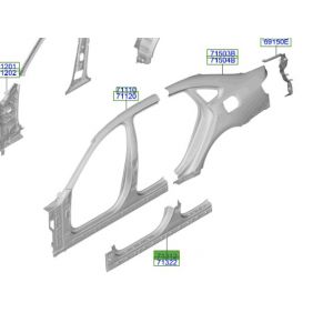 صاجة مسطرة جانبية خارجية يسار