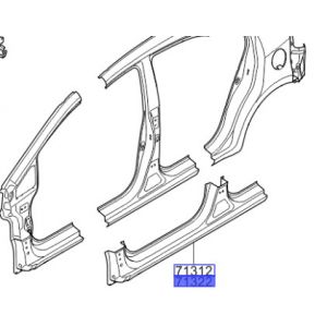 صاجة مسطرة جانبية خارجية يمين