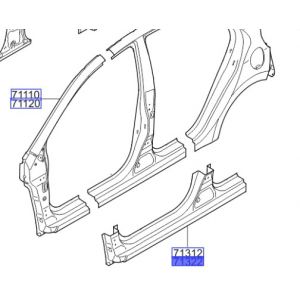 صاجة مسطرة جانبية خارجية يمين