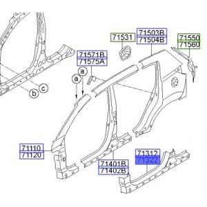 صاجة مسطرة جانبية خارجية يمين