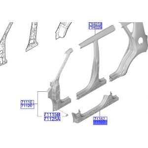 صاجة مسطرة جانبية خارجية يمين