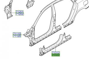 صاجة مسطرة جانبية خارجية يمين
