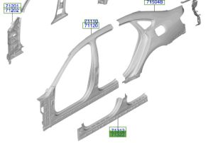صاجة مسطرة جانبية خارجية يمين