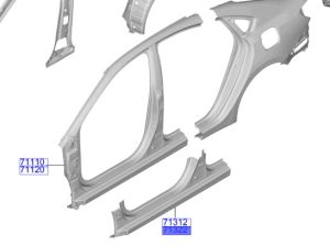 صاجة مسطرة جانبية خارجية يمين