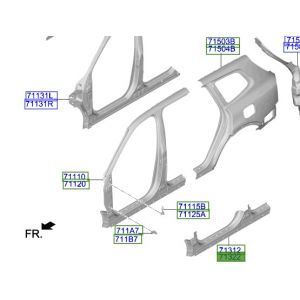 صاجة مسطرة جانبية خارجية يمين
