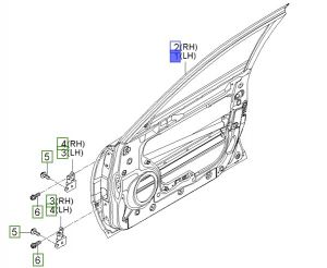 باب أمامي يسار