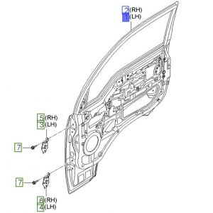 باب أمامي يسار