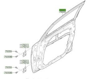 باب أمامي يسار