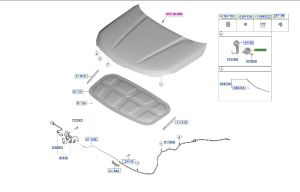 قاعدة يد قفل الكبوت