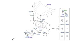 قاعدة يد قفل الكبوت