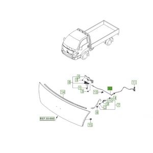 كابل قفل الكبوت