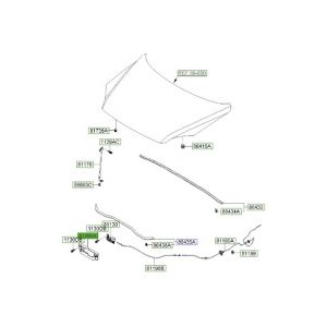 غطاء قفل الكبوت