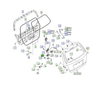 قفل الباب الخلفي