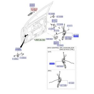 قفل باب أمامي يسار
