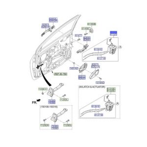 قفل باب أمامي يسار