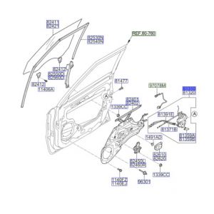 قفل باب أمامي يسار
