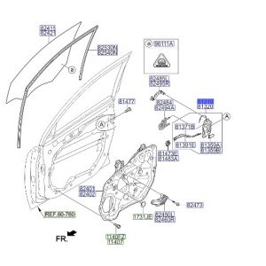 قفل باب أمامي يسار