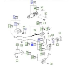 قفل باب أمامي يسار