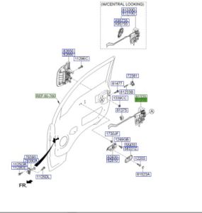 قفل باب أمامي يسار