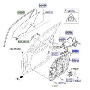 قفل باب أمامي يسار