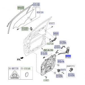 قفل باب أمامي يسار
