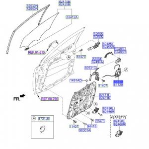 قفل باب أمامي يسار