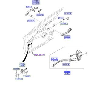 قفل باب أمامي يسار