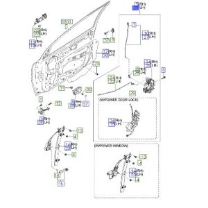 قفل باب أمامي يسار