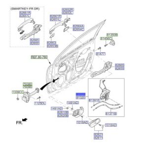 قفل باب أمامي يسار