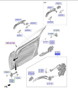 قفل باب أمامي يسار