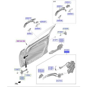 قفل باب أمامي يسار