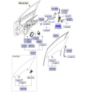 قفل باب أمامي يسار
