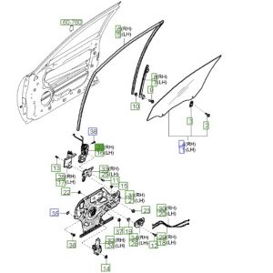 قفل باب أمامي يمين