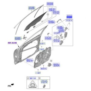 قفل باب أمامي يمين