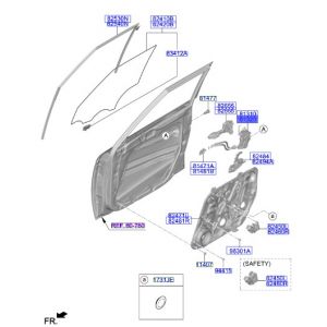 قفل باب أمامي يمين