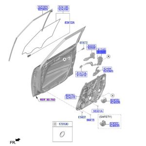 قفل باب أمامي يمين