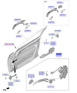 قفل باب أمامي يمين
