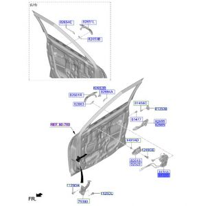 قفل باب أمامي يمين