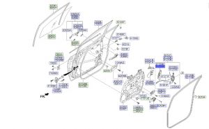 غطاء قفل باب أمامي يسار