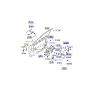 غطاء قفل باب أمامي يسار