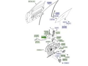 غطاء قفل باب أمامي يسار