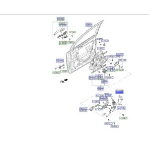 غطاء قفل باب أمامي يسار